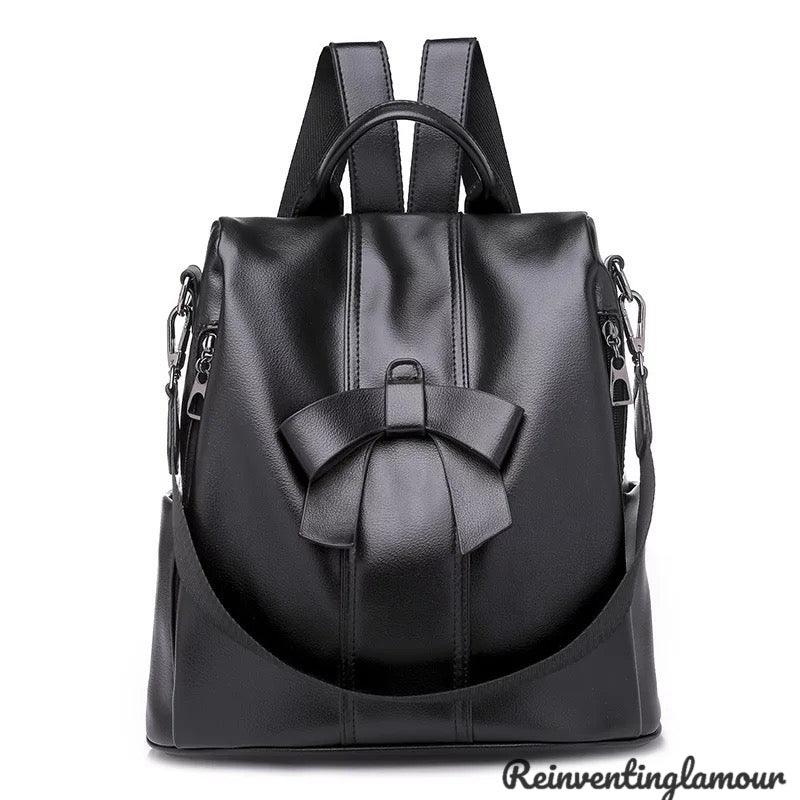 Vegan leather backpack VICTORIA'S SECRET Black in Vegan leather - 32624600